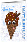 Grandson Ice Cream Birthday Greeting card