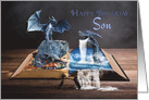 Son Dragon Fantasy Art Birthday card