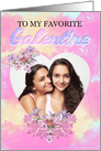 Happy Galentine’s Day floral your photo here card