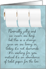 Birthday Card Self Isolation Day Toilet Roll, Coronavirus card