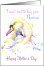 Swan And Signet For Mother’s Day Nanna card