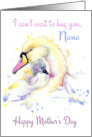 Swan And Signet For Mother’s Day Nana card