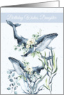 Daughter Sperm Whale With Flowers Ocean Plants card