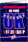 Congratulations On Your UK Citizenship bunting with Flags card