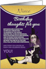 Niece Gothic Rag Doll Birthday With Loving Words card