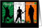 St. Patrick’s Day Birthday Card Shamrock’s and Irish Colours card