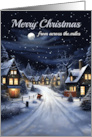 Merry Christmas from Across the Miles Winter Houses card
