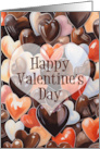 Happy Valentine’s Day with Chocolate Hard Shell Candy Hearts card