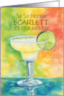 Birthday Margarita with Lime Sip Sip Hooray Any Name Birthday card
