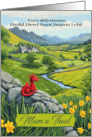Saint David’s Day in Welsh for Mother and Father card