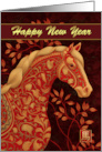 Chinese New Year Happy New Year of the Horse Collage Style card