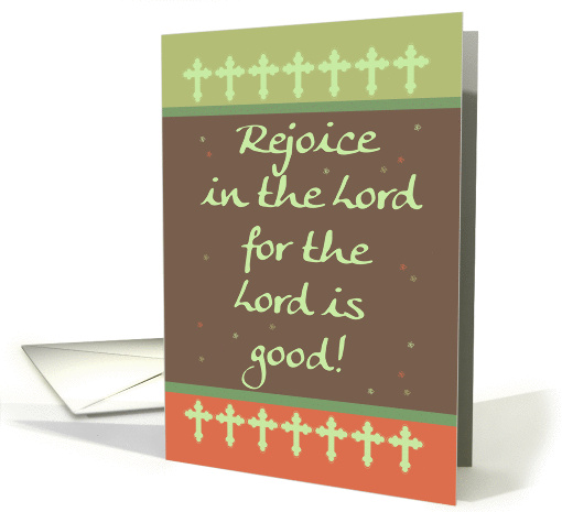 Modern Religious Easter Greeting The Lord Is Good card (1354586)