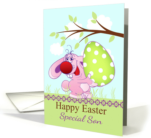 Son Easter Bunny With Giant Egg card (1355794)