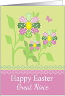 Great Niece - Easter Egg Flowers In Spring Colours card