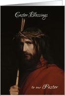 Pastor - Depiction In Oil Of Jesus Christ - Easter Celebration card