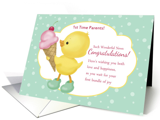 1st Time Parents Pregnancy Congratulations card (1358654)