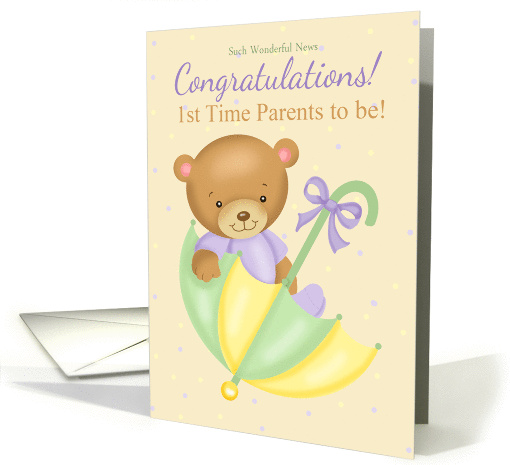 1st Time Parents Pregnancy Congratulations card (1358656)