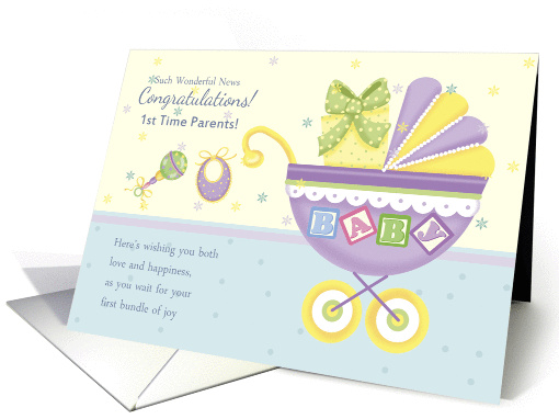1st Time Parents Pregnancy Congratulations card (1358866)