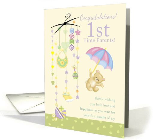 1st Time Parents Pregnancy Congratulations card (1358902)