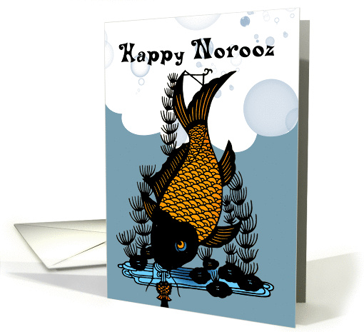 Happy Norooz - Persian New Year - Goldfish And Bubbles card (1366414)