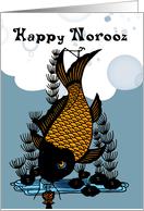 Happy Norooz - Persian New Year - Goldfish And Bubbles card
