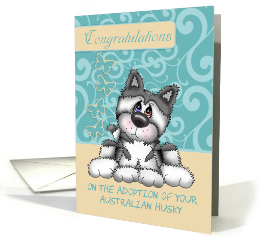 Australian Husky Adoption Congratulations With Black... (1366534)