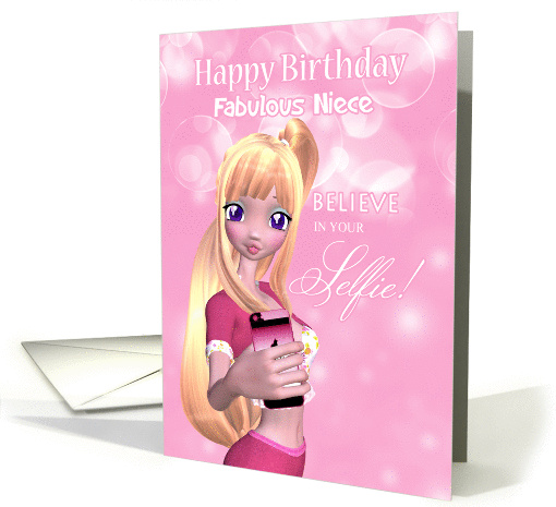 Niece - Fabulous Niece - Duckface Selfie Cell Phone... (1370704)