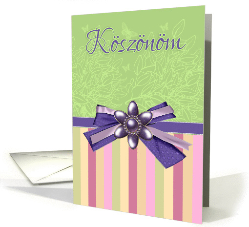 Koszonom - Hungarian Thank You - With Blended Colors card (1372990)