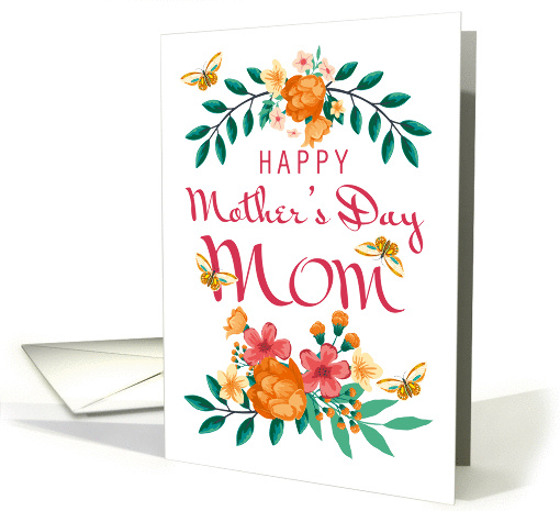 Mom, Floral wreath and floral bouquet with little... (1374812)