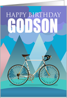 Godson, Multi Colored Design With Drop Handlebar Bicycle card