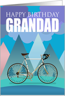 Grandad, Multi Colored Design With Drop Handlebar Bicycle card