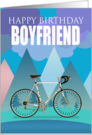 Boyfriend, Multi Colored Design With Drop Handlebar Bicycle card