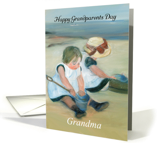 Grandma Grandparents Day Oil Painted Children card (1396636)