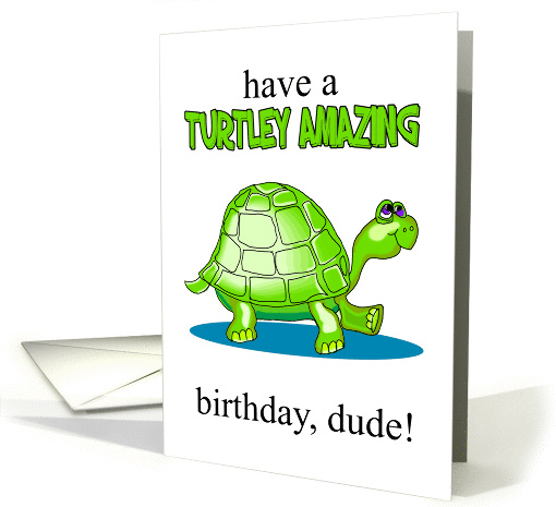 Green Turtle Fun, with a play on words card (1397176)