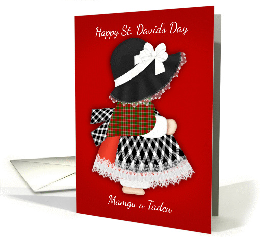 Mamgu a Tadcu, St. David's Day Welsh Lady In Traditional Costume card