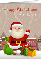 Godson Santa With Sack And Gifts card