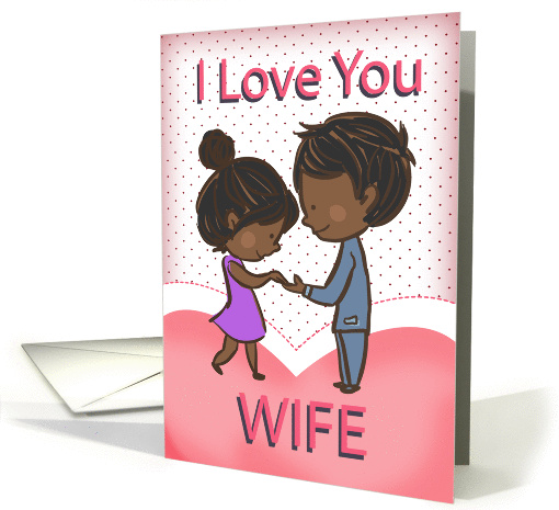 Wife Cute Loving African American Couple card (1419468)