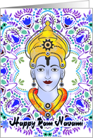 Ram Navami With Watercolor Flowers card