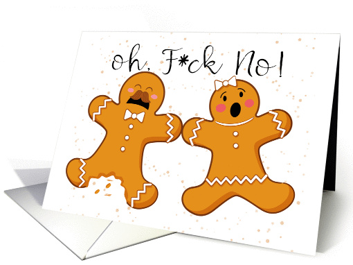 Swearing Swearing Gingerbread Man and Woman Shocked... (1449804)