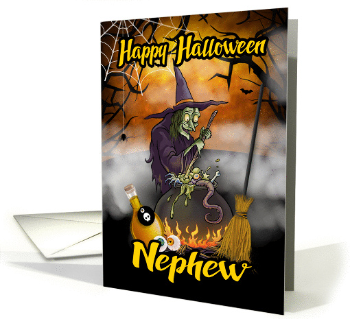 Nephew Happy Halloween , witch Halloween Greeting card (1453560)
