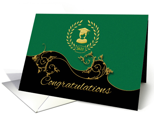 Congratulations Graduation With Customisable Date Area card (1475166)