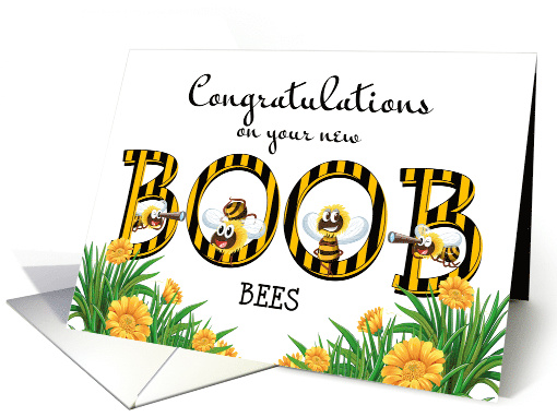 Boobs, boob-bees - boob job congratulations card, Someone... (1557530)