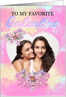 Happy Galentine’s Day floral your photo here card