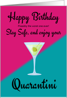 Birthday Card Quarantine Humor coronaviris card