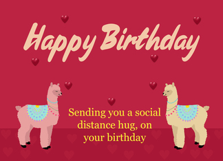 Birthday Card Llama...