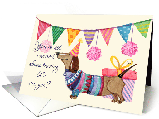 60th Birthday Dog card (1660014)