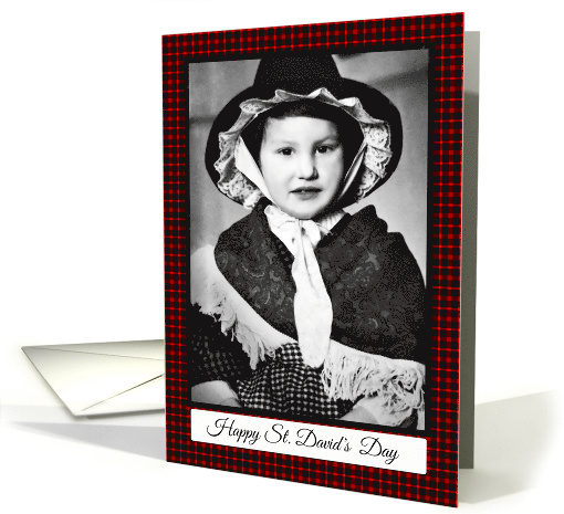 St. David's Day With Vintage Little Welsh Lady card (1680024)