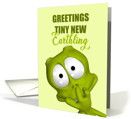 Congratulations Gender Neutral Alien New Baby Card... (1703396)