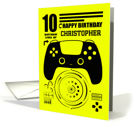 10th Birthday with Gaming Controller and Futuristic Hud... (1723876)