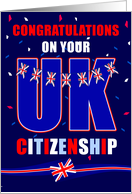 Congratulations On Your UK Citizenship bunting with Flags card